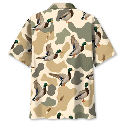 Hunting Mourning Duck Camouflage Men Hawaiian Shirt DVC2408