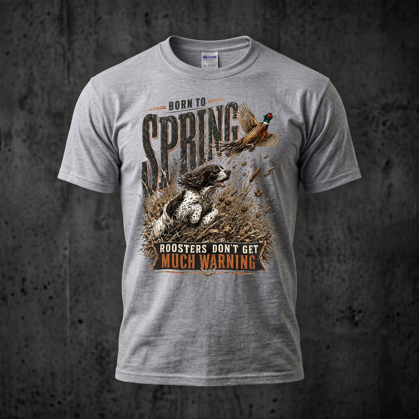 Upland Pheasant Hunting - Outdoor Cotton T-Shirt PHCT1052