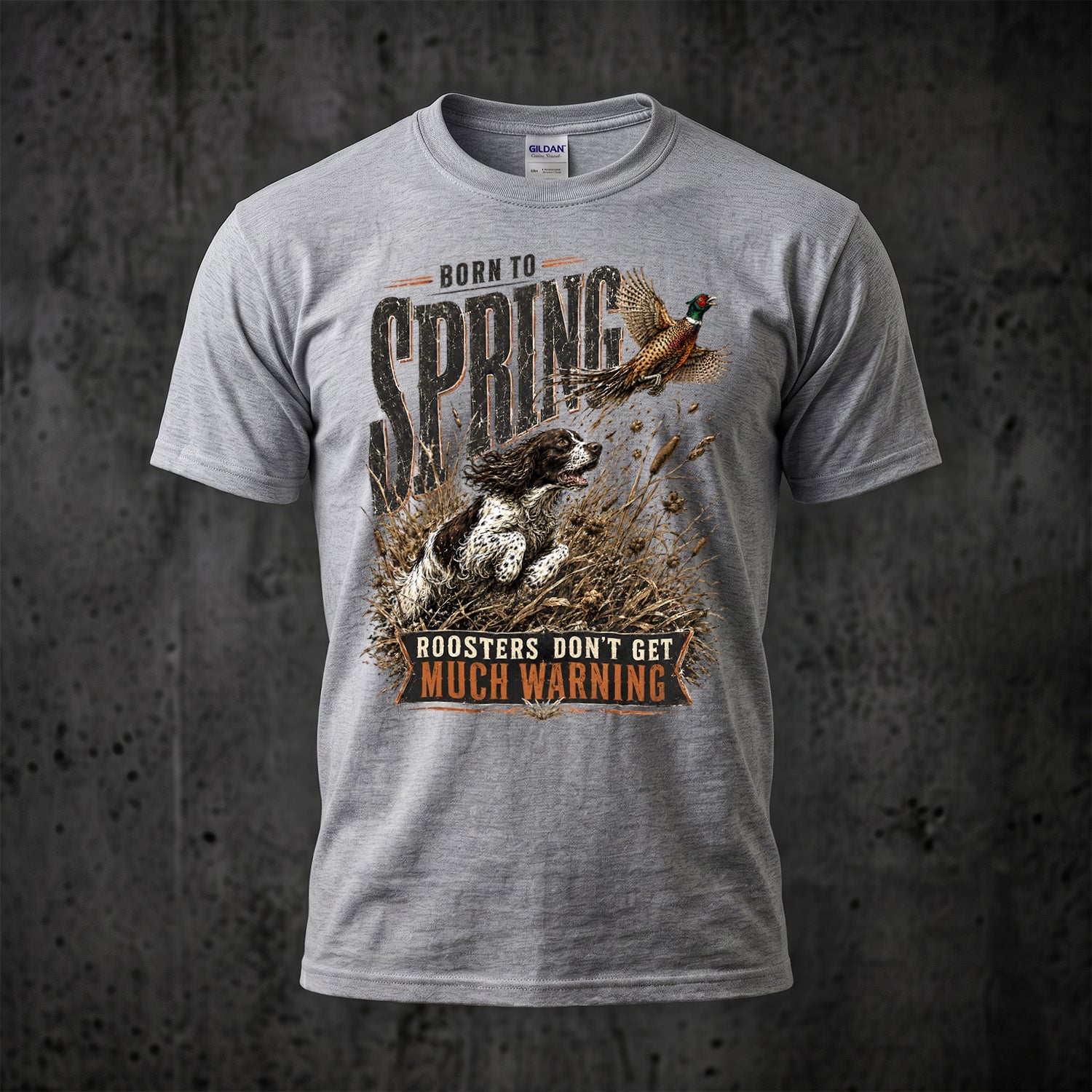 Upland Pheasant Hunting - Outdoor Cotton T-Shirt PHCT1052