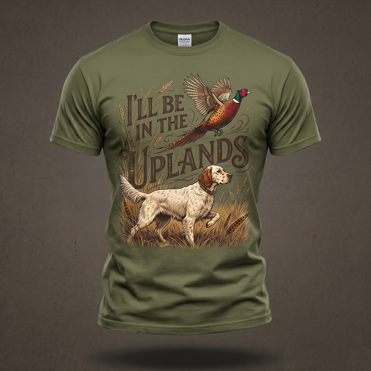 Upland Pheasant Hunting - Outdoor Cotton T-Shirt PHCT1003