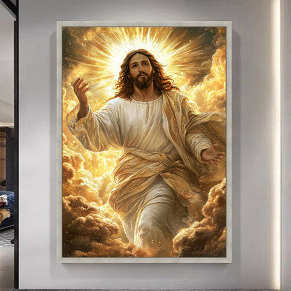 Radiant Ascension Jesus Canvas Art