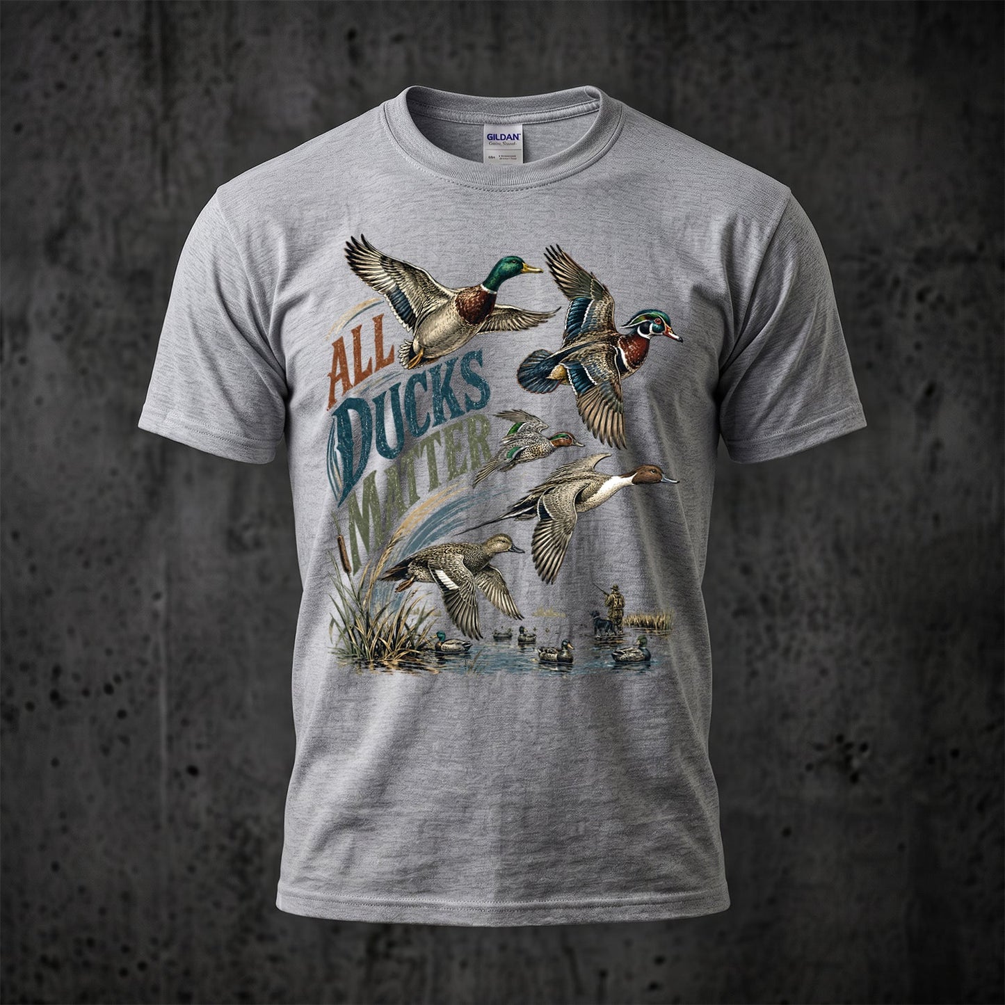 Duck Hunting - Outdoor Cotton T-Shirt DUCT1008