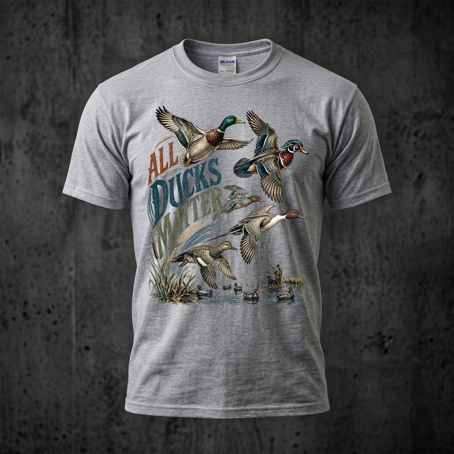 Duck Hunting - Outdoor Cotton T-Shirt DUCT1008