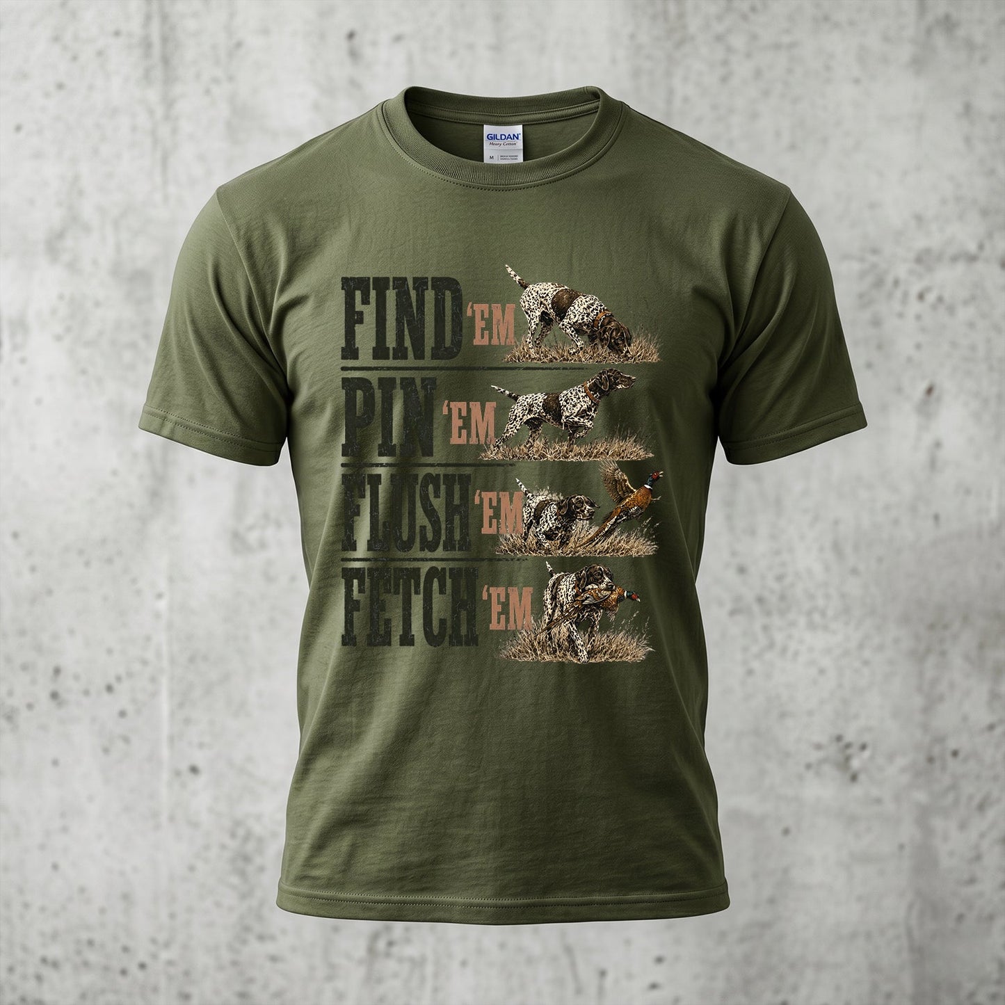 Upland Pheasant Hunting - Outdoor Cotton T-Shirt PHCT1013