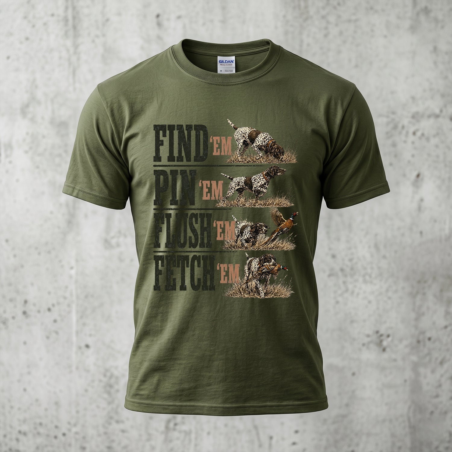 Upland Pheasant Hunting - Outdoor Cotton T-Shirt PHCT1013