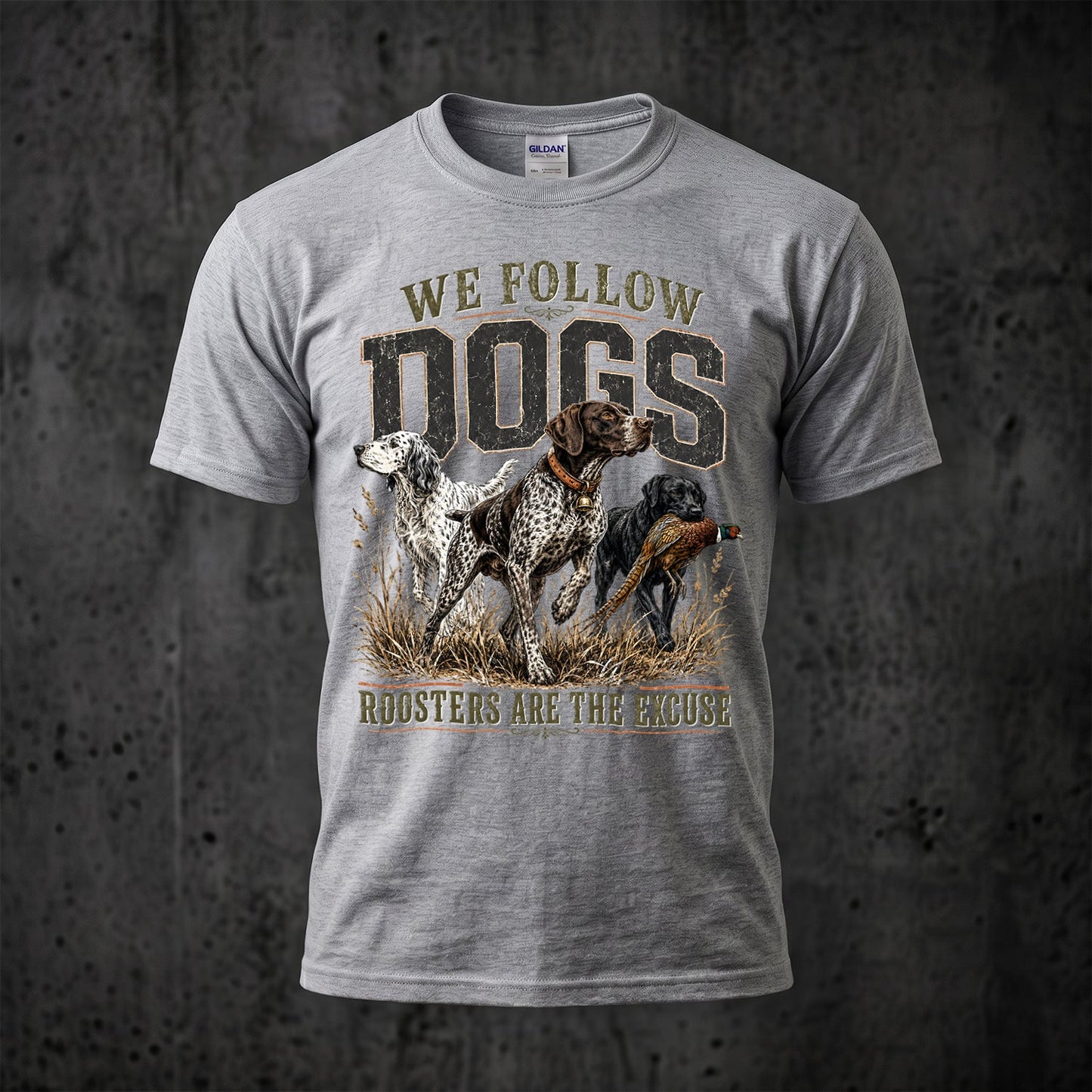 Upland Pheasant Hunting - Outdoor Cotton T-Shirt PHCT1041