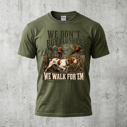 Upland Pheasant Hunting - Outdoor Cotton T-Shirt PHCT1050