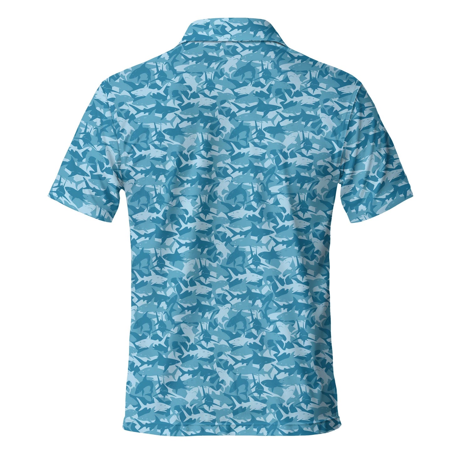 Shark Men's Polo Shirt Summer Beach Golf Style Fishing hunting Gift For men