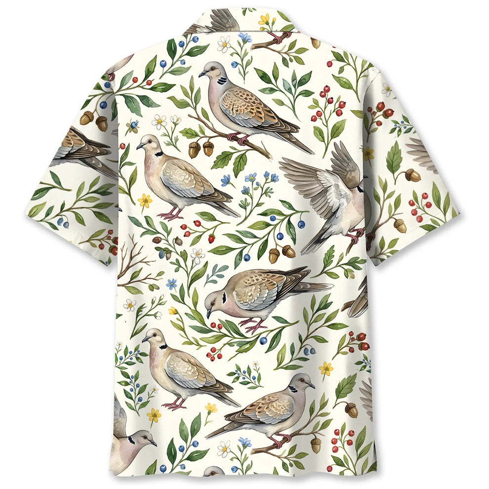 Wild Dove olive Hawaiian Shirt DVC0011
