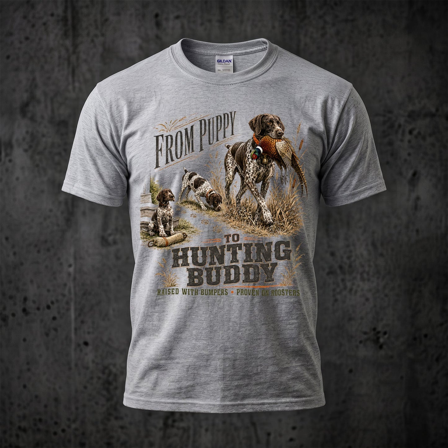 Upland Pheasant Hunting - Outdoor Cotton T-Shirt PHCT1047