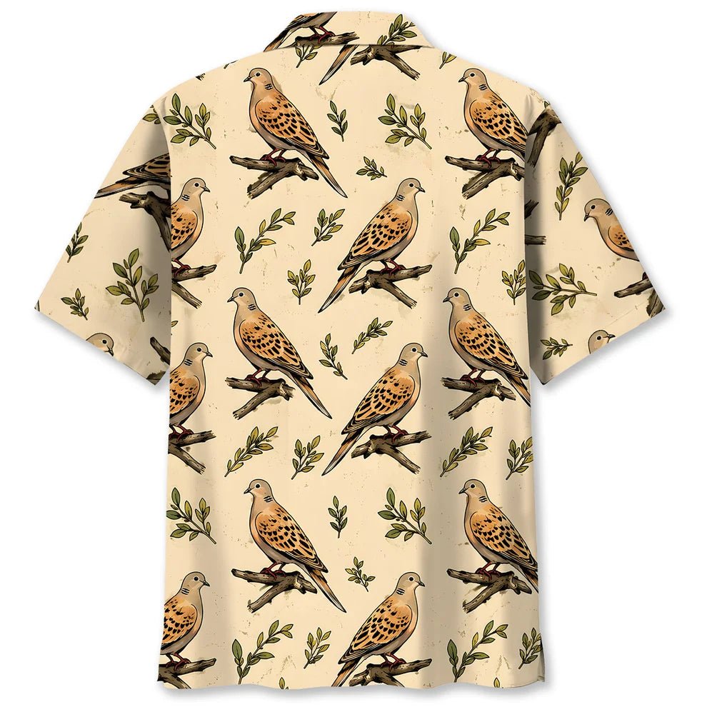 Wild Dove Pattern Hawaiian Shirt DVC2409
