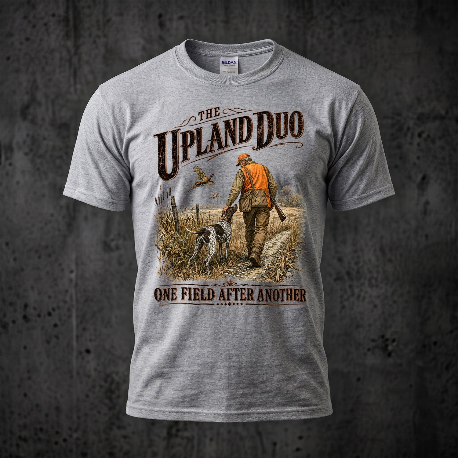Upland Pheasant Hunting - Outdoor Cotton T-Shirt PHCT1039