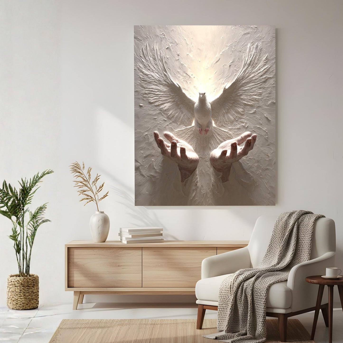 Holy Spirit Dove Canvas – Christian Wall Art & Faith Decor