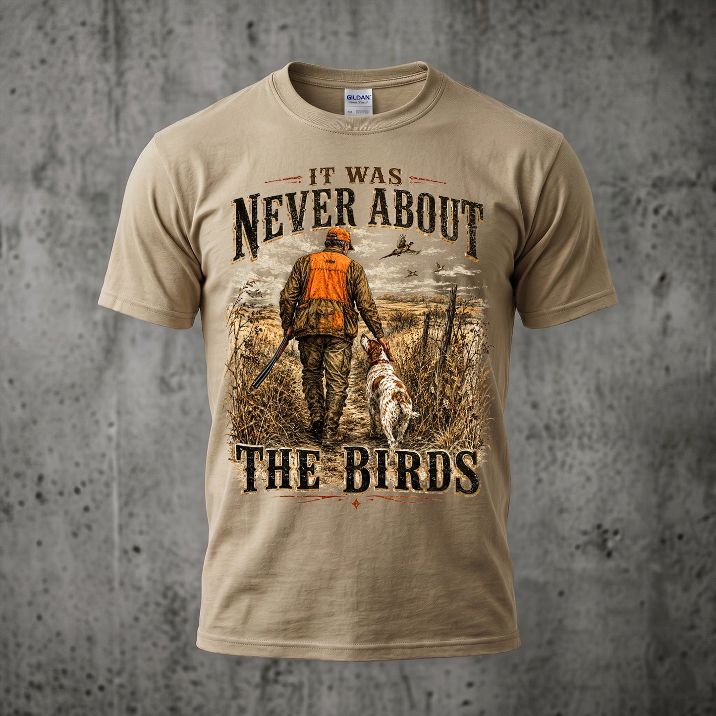Upland Pheasant Hunting - Outdoor Cotton T-Shirt PHCT1033
