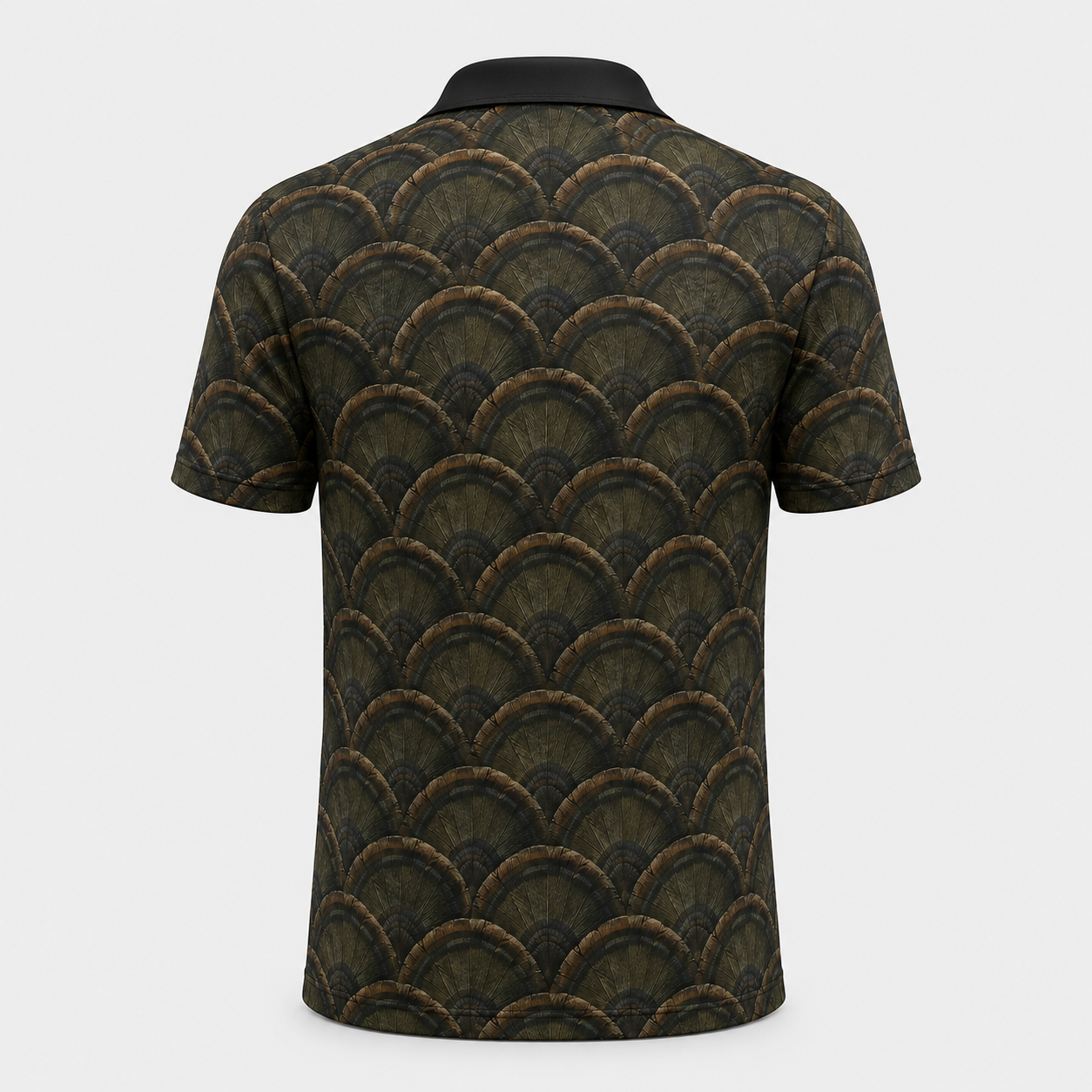 Wild Turkey Feather Fan Camo Polo Shirt VCP1033