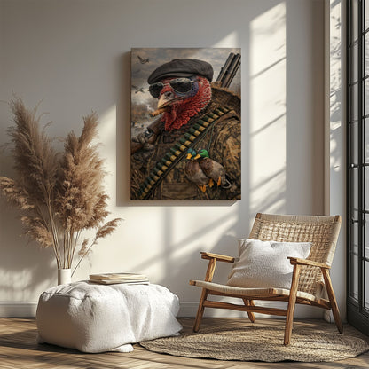 Turkey Hunter Cabin Wall Decor Wall Art