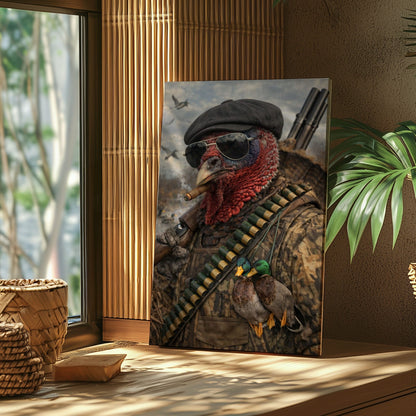 Turkey Hunter Cabin Wall Decor Wall Art