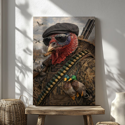 Turkey Hunter Cabin Wall Decor Wall Art