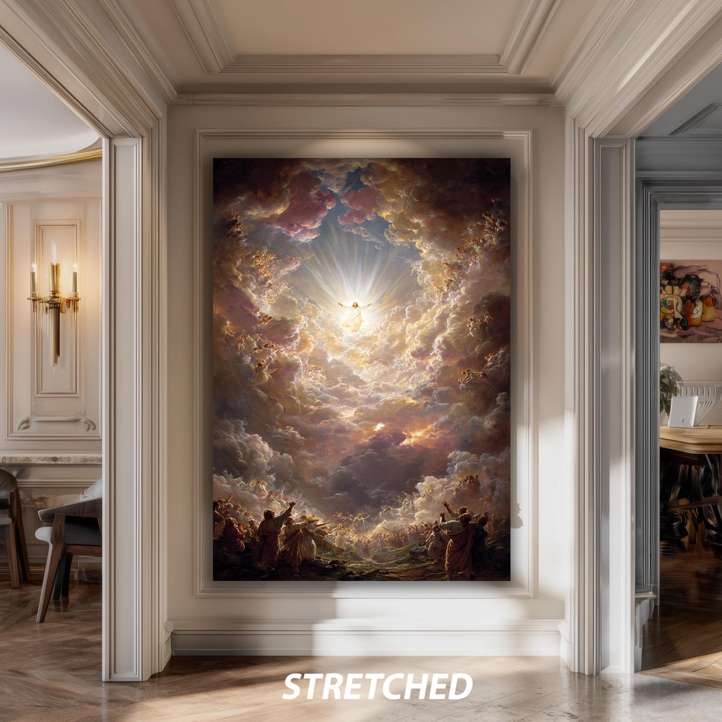 Heavenly Jesus Ascension Canvas Art Print