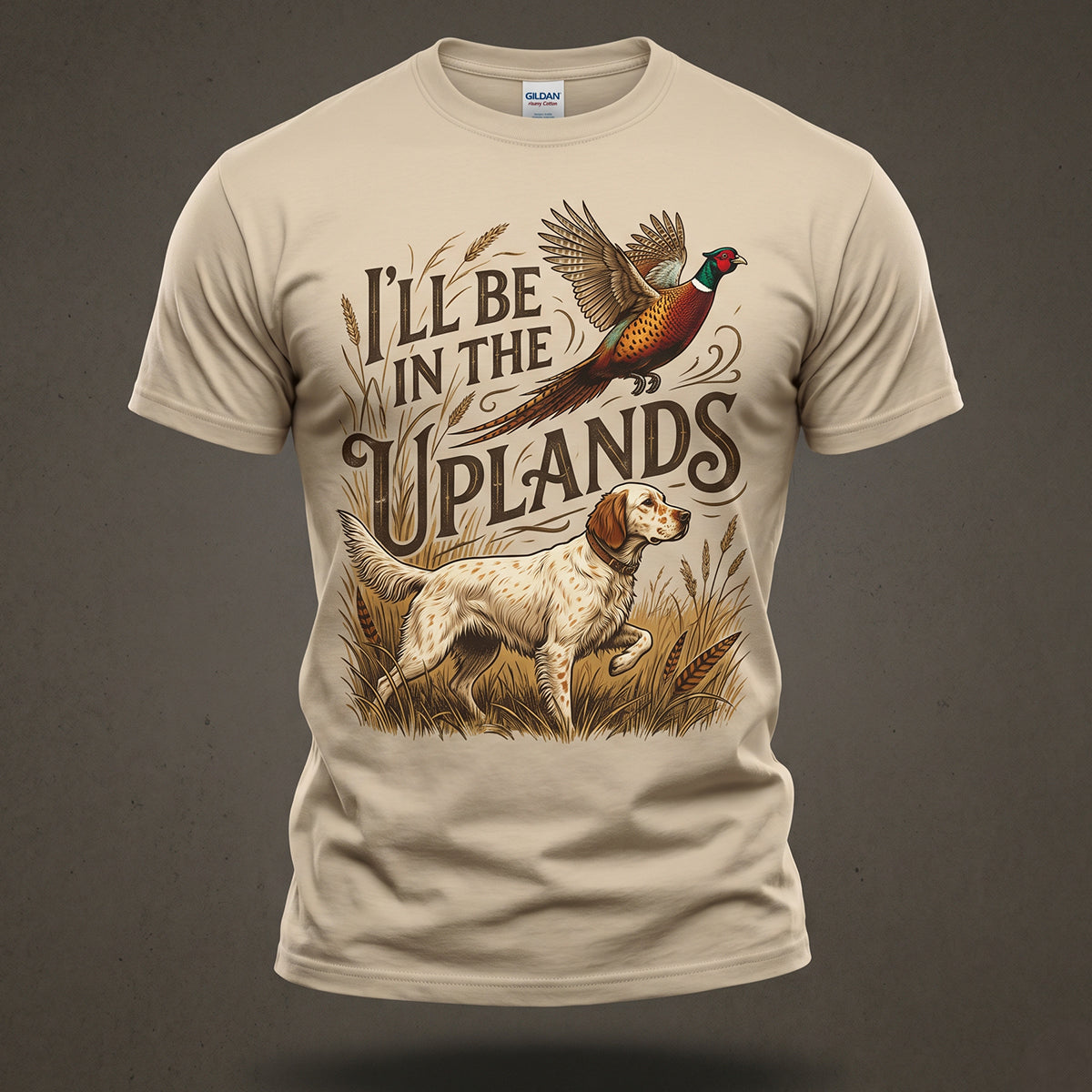 Upland Pheasant Hunting - Outdoor Cotton T-Shirt PHCT1003