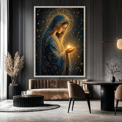 Radiant Virgin Mary Canvas Wall Art