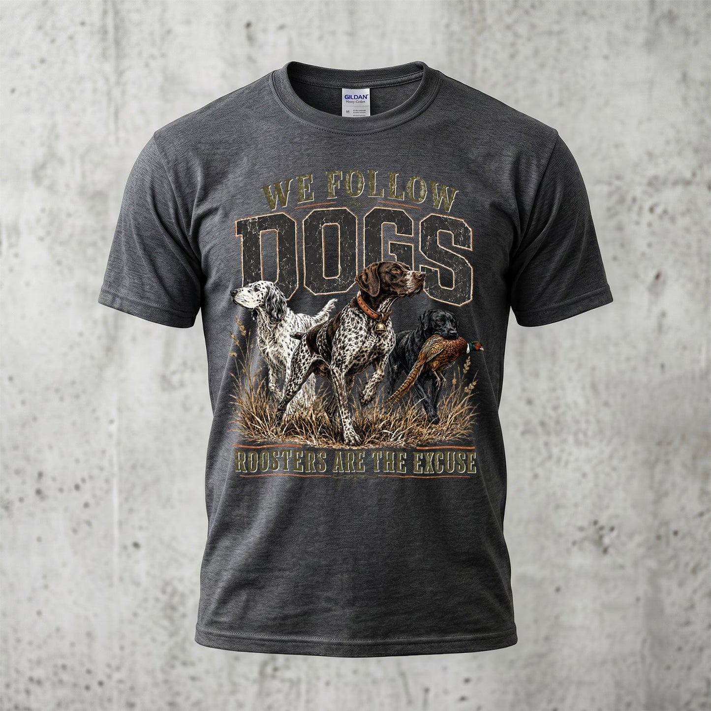 Upland Pheasant Hunting - Outdoor Cotton T-Shirt PHCT1041