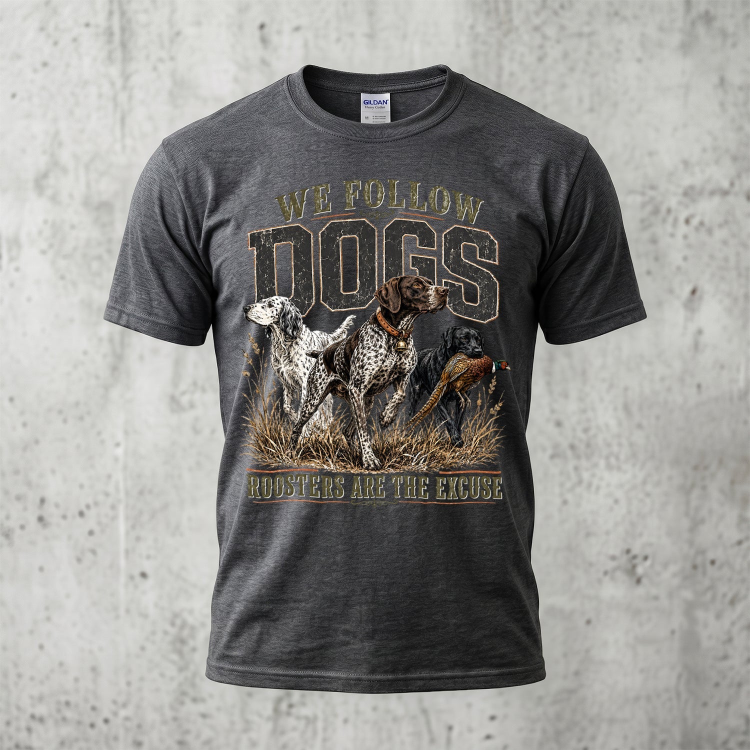 Upland Pheasant Hunting - Outdoor Cotton T-Shirt PHCT1041