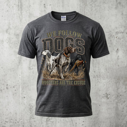 Upland Pheasant Hunting - Outdoor Cotton T-Shirt PHCT1041