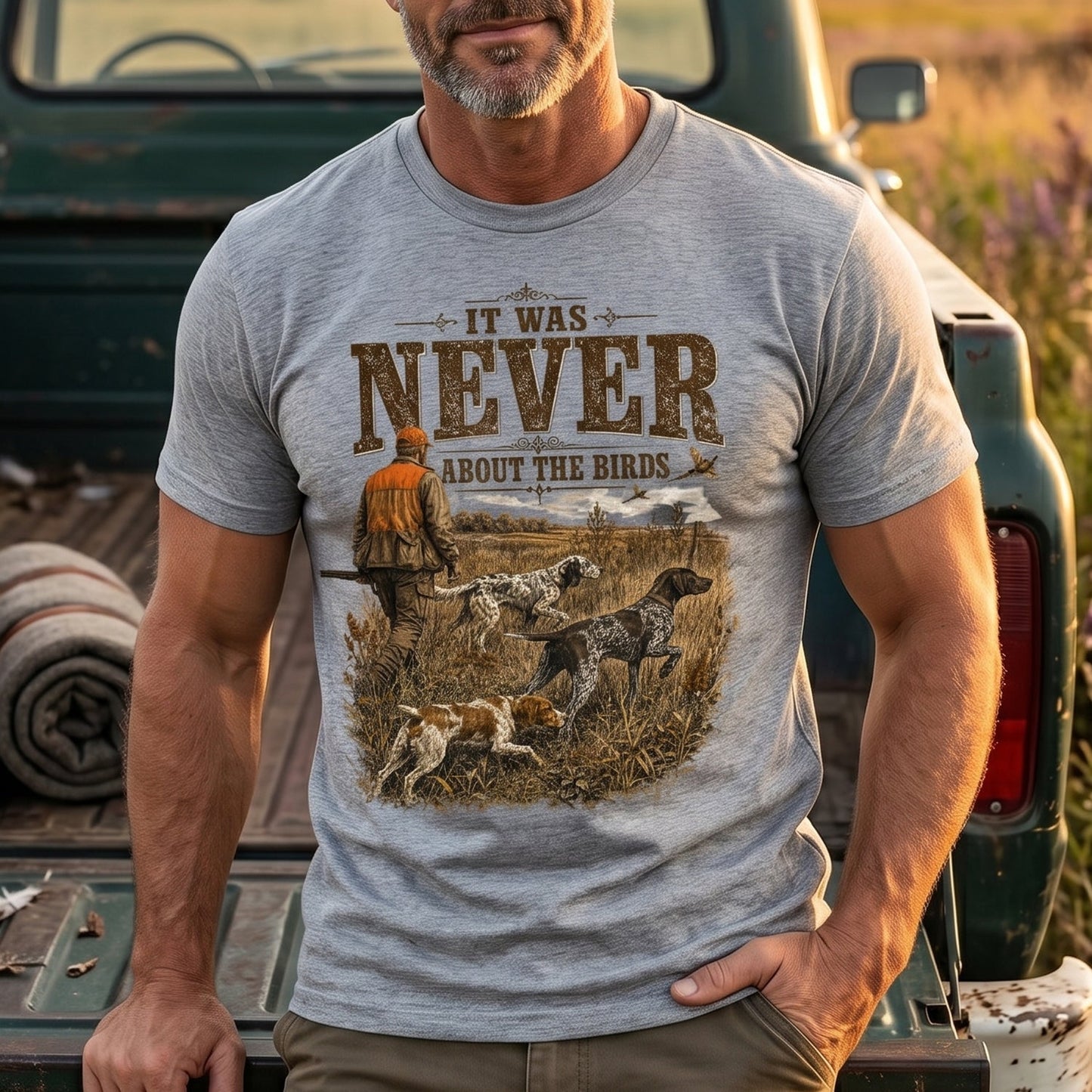 Upland Pheasant Hunting - Outdoor Cotton T-Shirt PHCT1022
