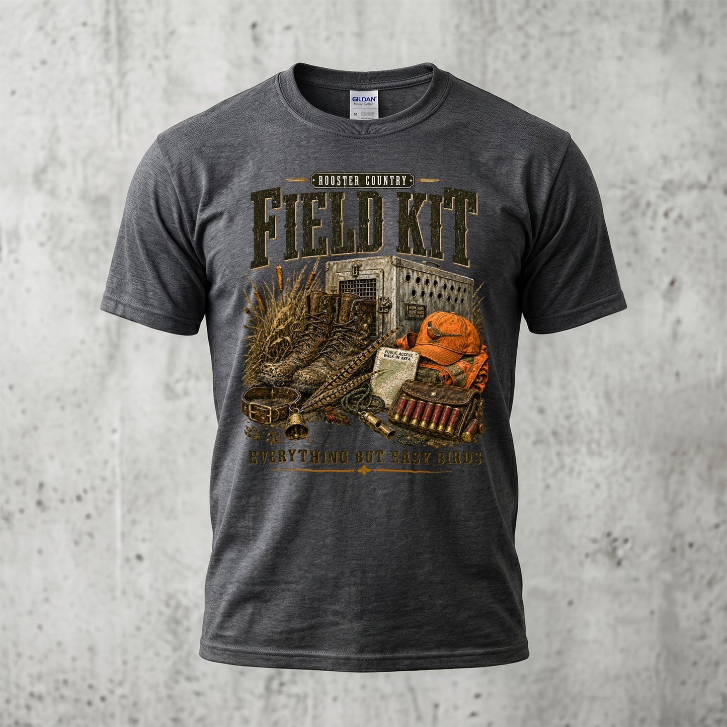 Upland Pheasant Hunting - Outdoor Cotton T-Shirt PHCT1051