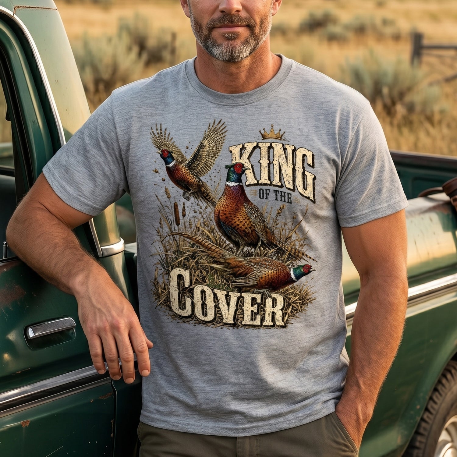 Upland Pheasant Hunting - Outdoor Cotton T-Shirt PHCT1025
