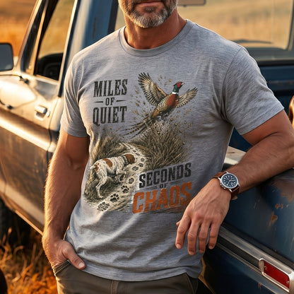 Upland Pheasant Hunting - Outdoor Cotton T-Shirt PHCT1019
