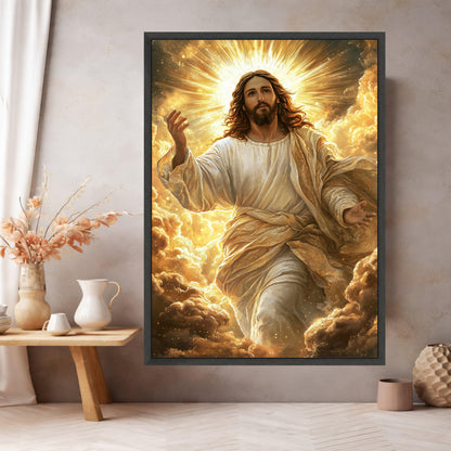 Radiant Ascension Jesus Canvas Art