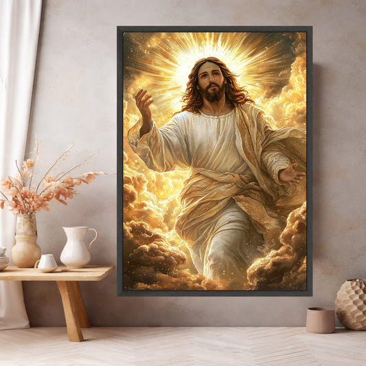 Radiant Ascension Jesus Canvas Art