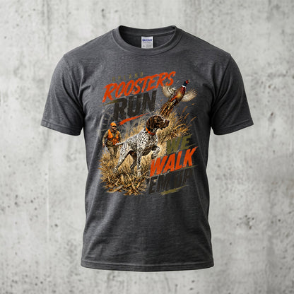Upland Pheasant Hunting - Outdoor Cotton T-Shirt PHCT1054