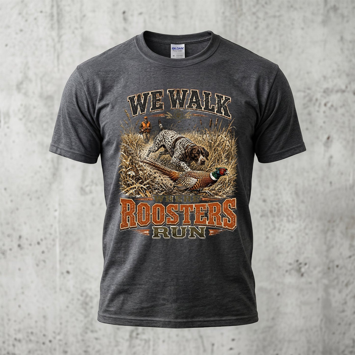 Upland Pheasant Hunting - Outdoor Cotton T-Shirt PHCT1029