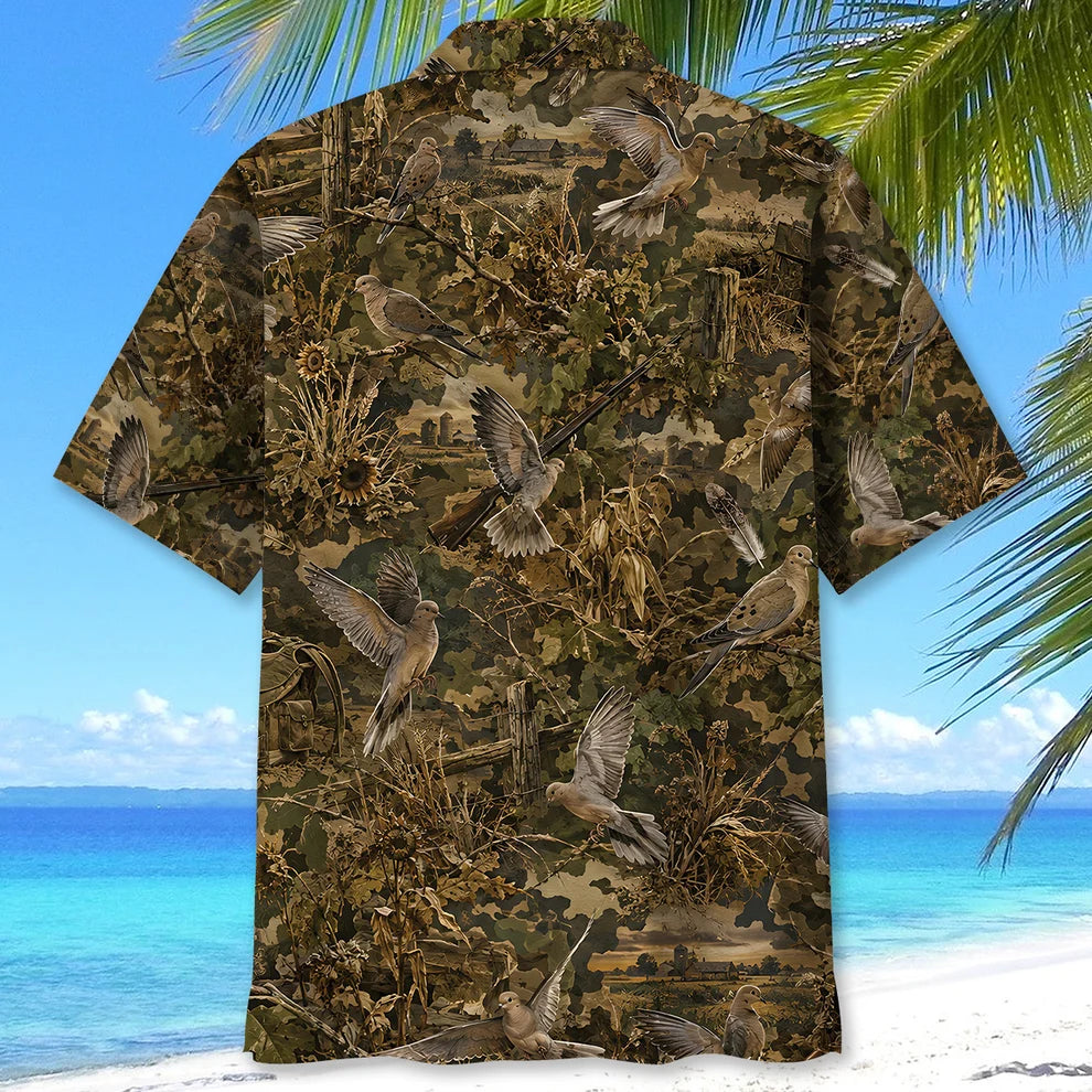 Dove Hunter Camo Hawaiint Shirt DVC009