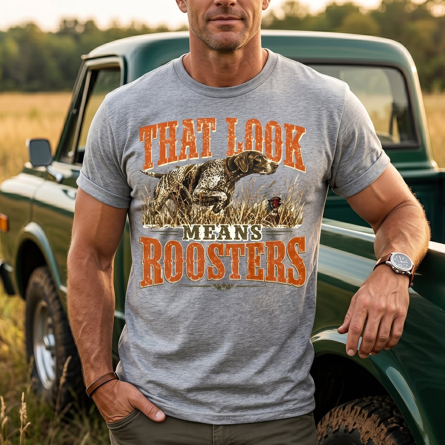 Upland Pheasant Hunting - Outdoor Cotton T-Shirt PHCT1012