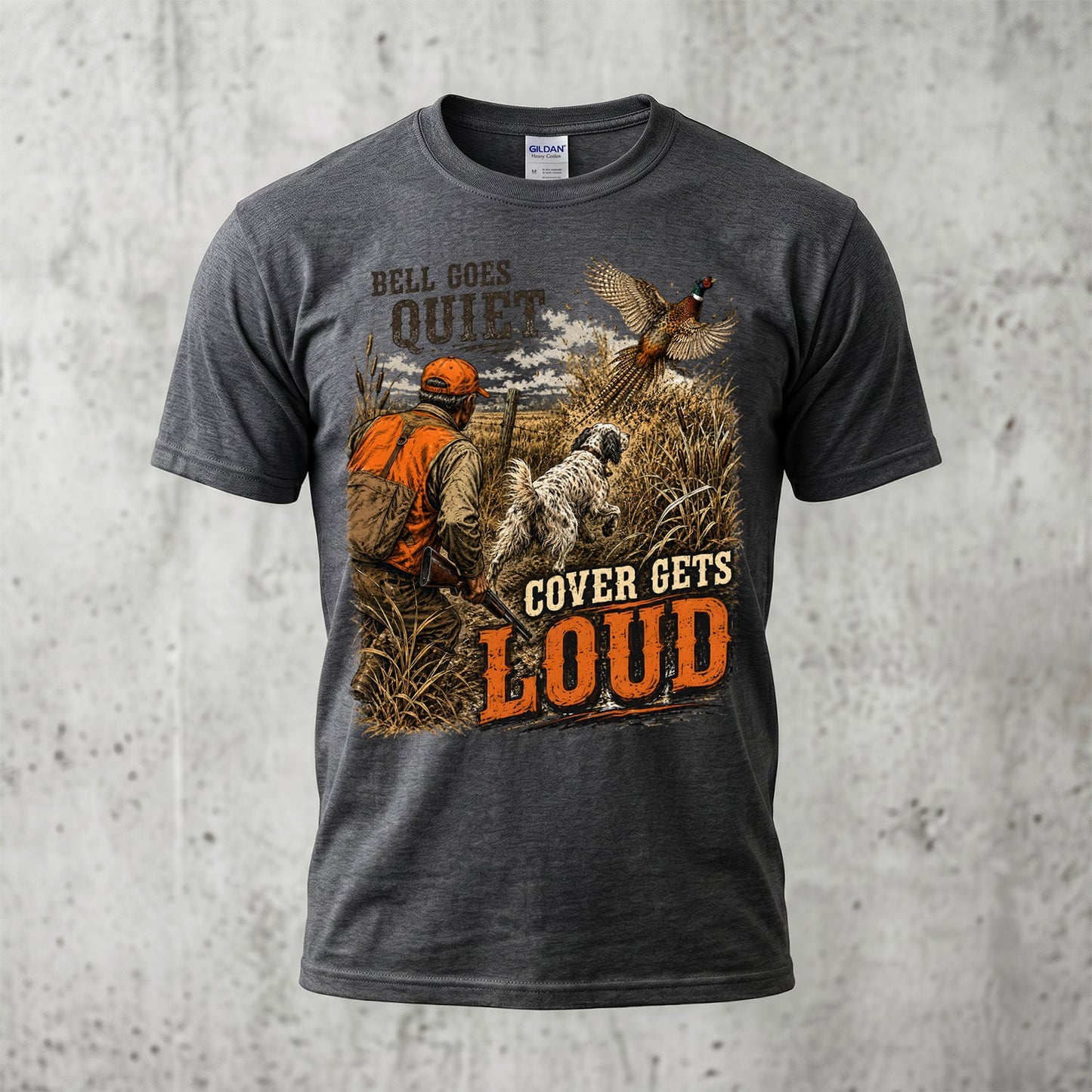 Upland Pheasant Hunting - Outdoor Cotton T-Shirt PHCT1036