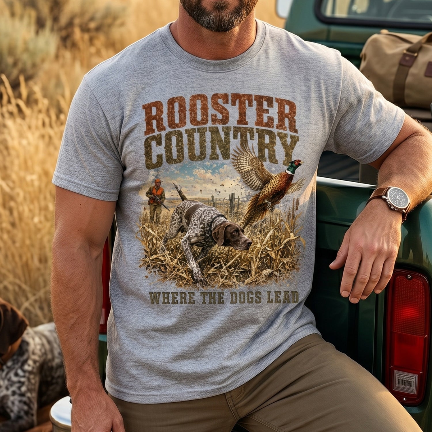 Upland Pheasant Hunting - Outdoor Cotton T-Shirt PHCT1016