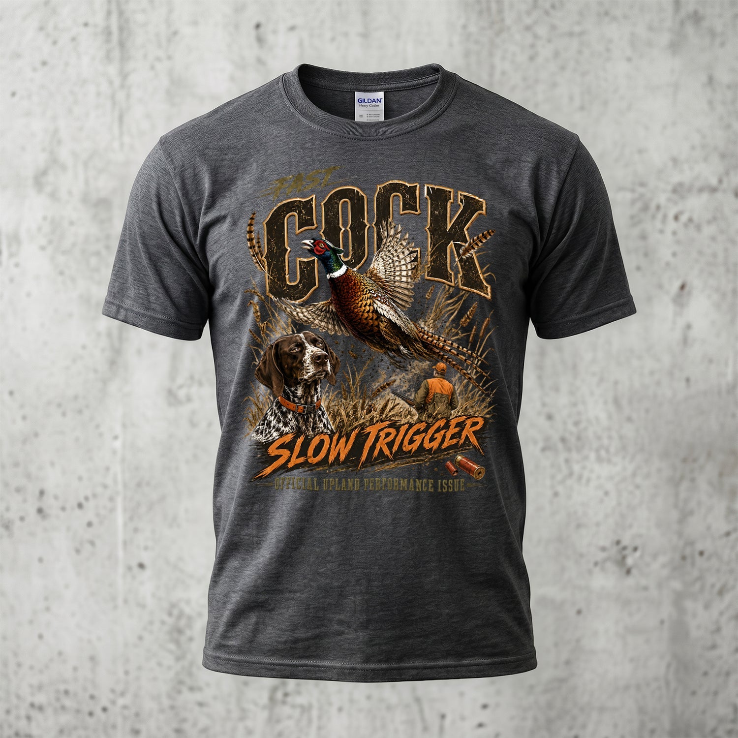 Upland Pheasant Hunting - Outdoor Cotton T-Shirt PHCT1058