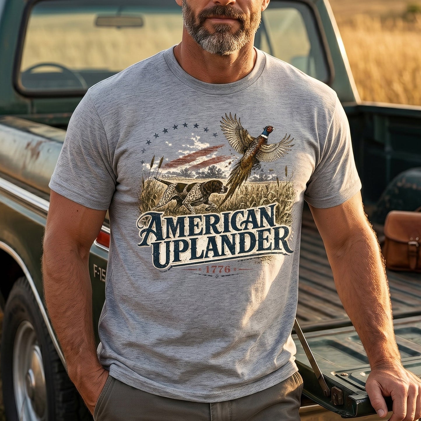 Upland Pheasant Hunting - Outdoor Cotton T-Shirt PHCT1011