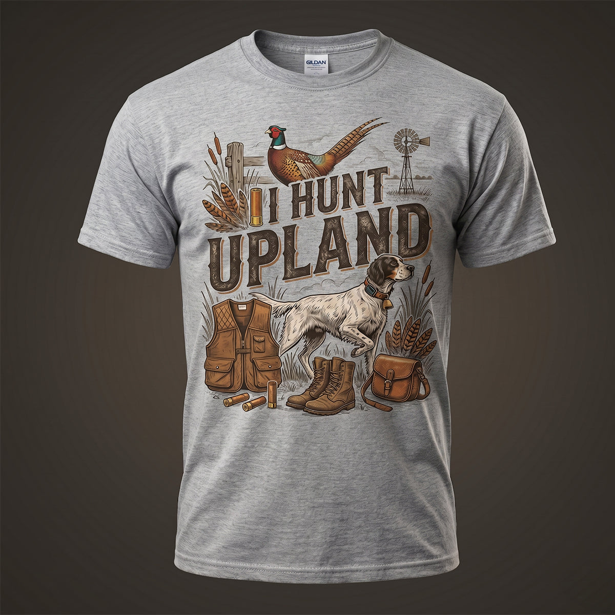Upland Pheasant Hunting - Outdoor Cotton T-Shirt PHCT1002