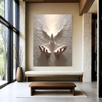 Holy Spirit Dove Canvas – Christian Wall Art & Faith Decor