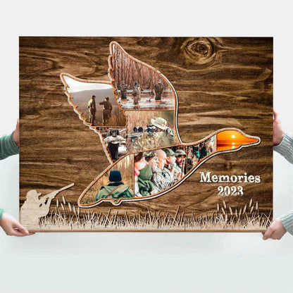 Personalized Duck Photo Collage Canvas: Duck Hunting Gifts For Him
