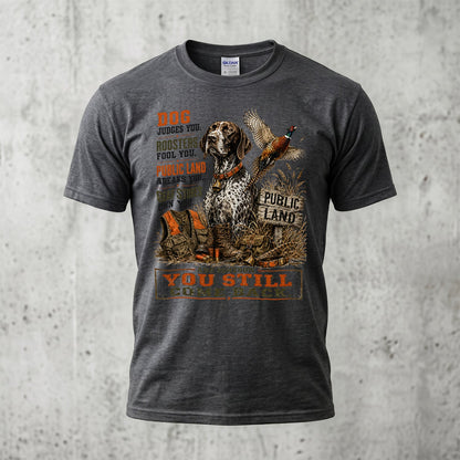 Upland Pheasant Hunting - Outdoor Cotton T-Shirt PHCT1061