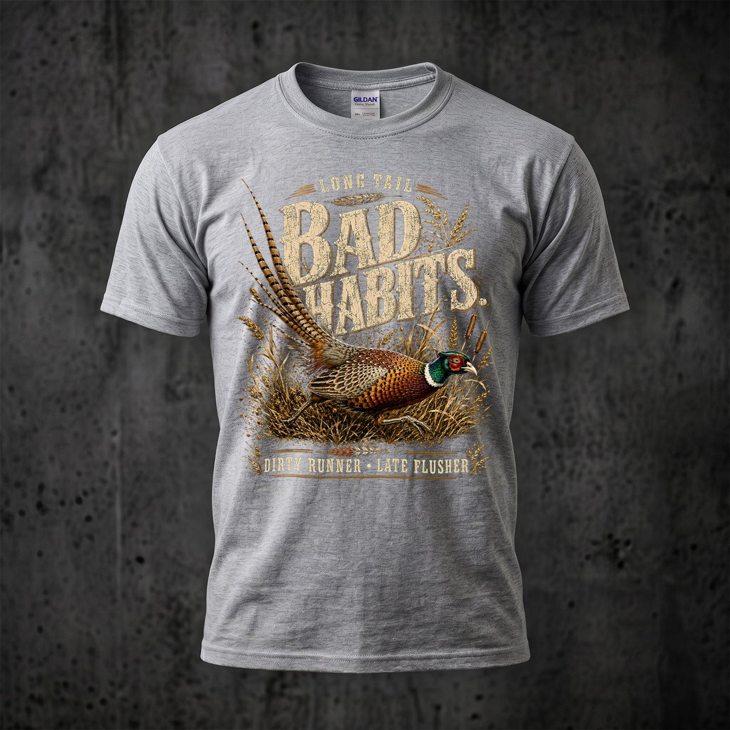 Upland Pheasant Hunting - Outdoor Cotton T-Shirt PHCT1055
