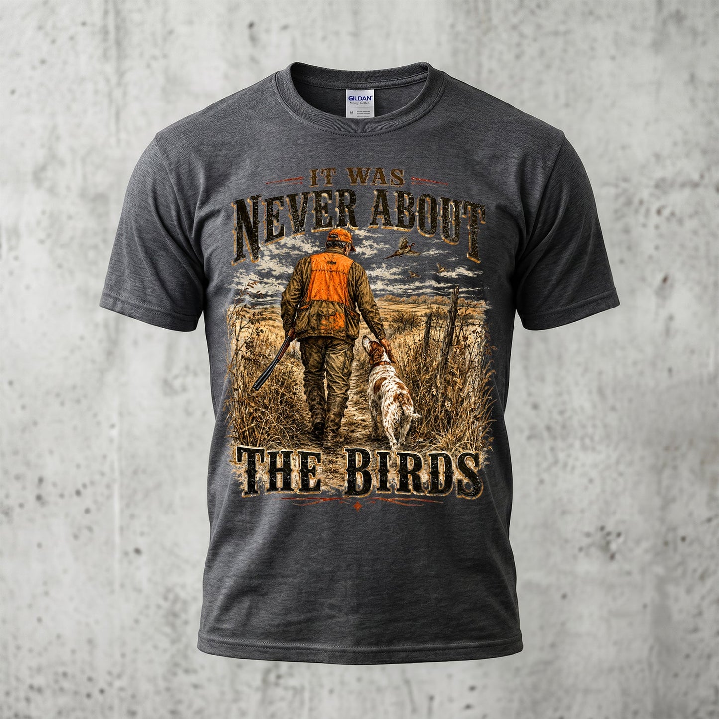 Upland Pheasant Hunting - Outdoor Cotton T-Shirt PHCT1033