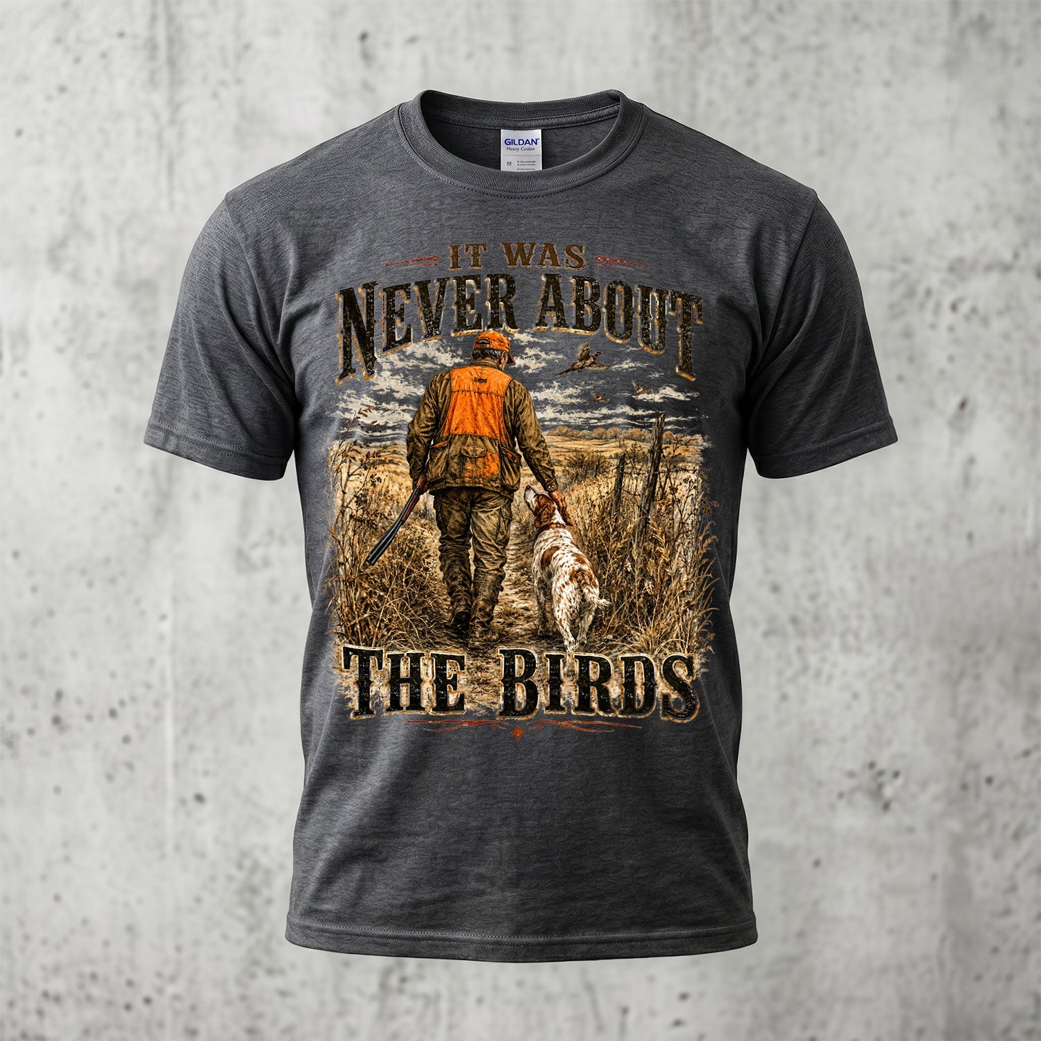 Upland Pheasant Hunting - Outdoor Cotton T-Shirt PHCT1033