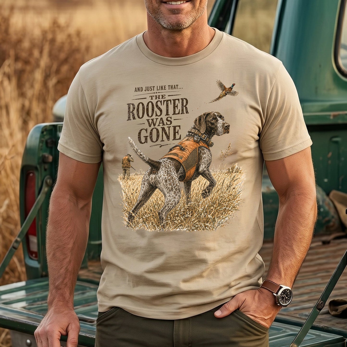 Upland Pheasant Hunting - Outdoor Cotton T-Shirt PHCT1015